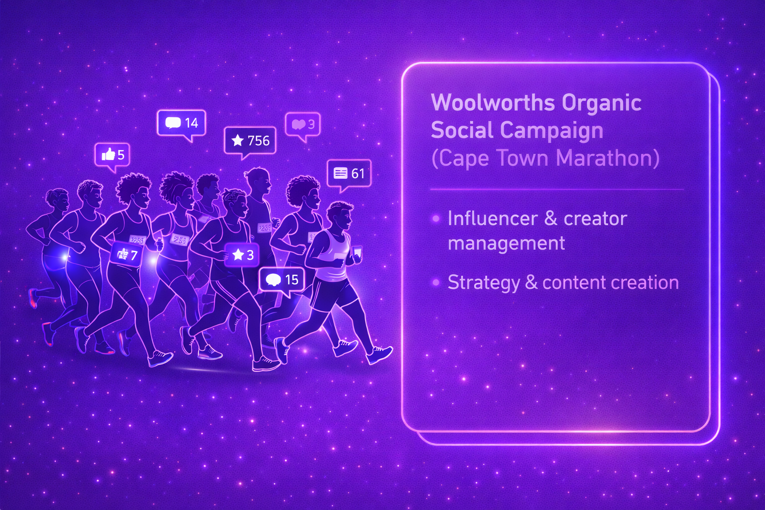 Woolworths Organic Social Media Campaign (Cape Town Marathon)